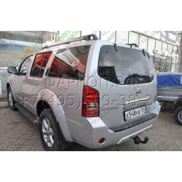 4350-A ORIS Фаркоп на Nissan Pathfinder R51 2005-2014. Необходима подрезка бампера. Тип шара: A. Нагрузки: 1500/75 кг, масса фаркопа 9,2 кг (без электрики в комплекте)