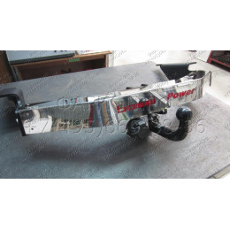 3082-AK41 ORIS Распродажа! Тюнинговый фаркоп с металлической накладкой на Toyota Land Cruiser Prado J150 2010-2023, Lexus GX460 2010-2014 без выреза в бампере. Тип шара: AK41 (Ве