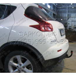 4372-A ORIS Фаркоп на Nissan Juke 4WD 2013-2019. Необходима подрезка бампера. Тип шара: A. Нагрузки: 1000/50 кг, масса фаркопа 23,2 кг (без электрики в комплекте)