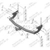 GW 03 AVTOS Фаркоп на Great Wall Hover 2005-2010 без подрезки бампера. Тип шара: A. Нагрузки: 1200/75 кг, масса фаркопа 22 кг (без электрики в комплекте)