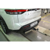 NPA-22-991124.00 PT GROUP Фаркоп с нержавеющей накладкой на Nissan Pathfinder R53 2022- без подрезки бампера. Тип шара: E (легкосъемный шар под квадрат). Нагрузки: 2750/158 кг, масса фаркопа 18 кг (без электрики в комплекте)