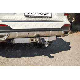 GAC-19-991124.00 PT GROUP Распродажа! Фаркоп с нержавеющей накладкой на GAC GS8 2019-2023 без подрезки бампера. Тип шара: E (легкосъемный шар под квадрат). Нагру