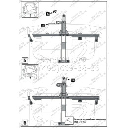 F.6016.004 BERG Фаркоп на Lada Niva Travel 2021-, Chevrolet Niva 2002-2020, Lada Niva 2020-2021 без снятия и подрезки бампера. Тип шара: E. Нагрузки: 1200/75 кг, масса фаркопа 15 кг (без 