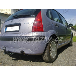 C-025 STEINHOF Фаркоп на Citroen C3 хетчбек 5 дверей, кроме Plurier/X-TR 2002-2009 без подрезки бампера. Тип шара: A. Нагрузки: 1100/50 кг, масса фаркопа 14,7 кг (без элект