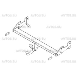 TY 36 AVTOS Фаркоп на Toyota Hilux с силовым брусом (для машин без подготовки) 2006-2015 без подрезки бампера. Тип шара: A. Нагрузки: 2500/100 кг, масса фаркопа 24 