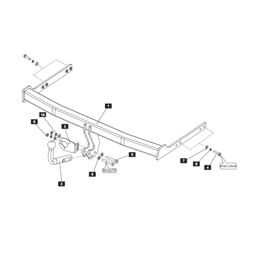 21199612 BALTEX Фаркоп на Skoda Octavia A5 седан/универсал 2004-2013, Skoda Superb B6 седан/универсал 2008-2015. Необходима подрезка бампера. Тип шара: A. Нагрузки: 1800/100 кг, масса фаркопа 17 кг (без электрики в комплекте)