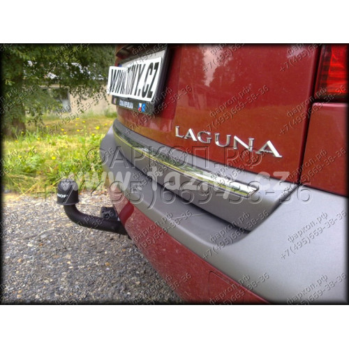 R-078 STEINHOF Фаркоп на Renault Laguna Grandtour (универсал) 03/2001-01/2008 без снятия и подрезки бампера. Тип шара: A. Нагрузки: 1500/75 кг, масса фаркопа 18,4 кг (без электрики в комплекте)