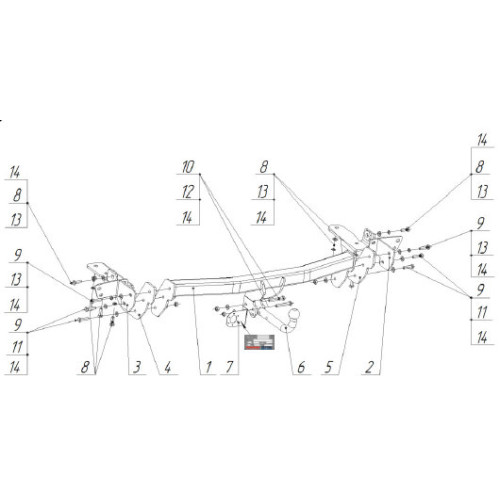3098-AN ORIS Фаркоп на Lexus NX, в т.ч. Turbo 2014-2021. Необходим невидимый вырез в бампере. Тип шара: A. Нагрузки: 1500/80 кг, масса фаркопа 25,5 кг (без электрики в комплекте)