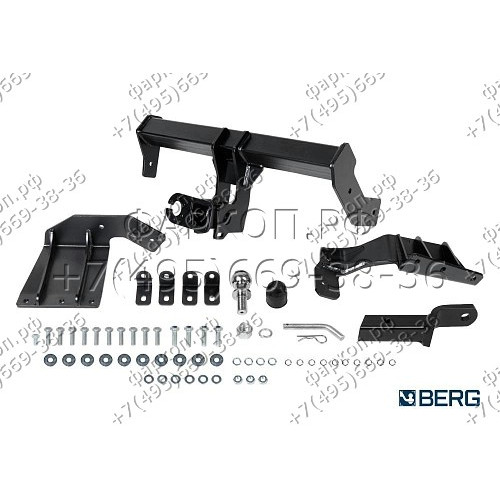 F.4012.001 BERG Фаркоп на Mitsubishi Outlander XL 2007-2012, Peugeot 4007 2008-2012, Citroen C-Crosser 2007-2012. Требуется подрезка бампера. Тип шара: E. Нагрузки: 1500/75 кг, масса фаркопа 24 кг (без электрики в комплекте)