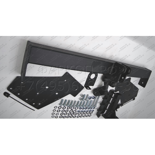 4153-F ORIS Фаркоп на Mitsubishi L200 2007-2014, L200 Triton 2019-2023 без выреза в бампере. Тип шара: F. Нагрузки: 1500/75 кг, масса фаркопа 31,9 кг (без электрики в комплекте)