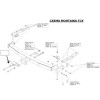 4369-F ORIS Фаркоп на Nissan Patrol 2010-2025 без выреза в бампере. Тип шара: F. Нагрузки: 1500/75 кг, масса фаркопа 22,8 кг (без электрики в комплекте)