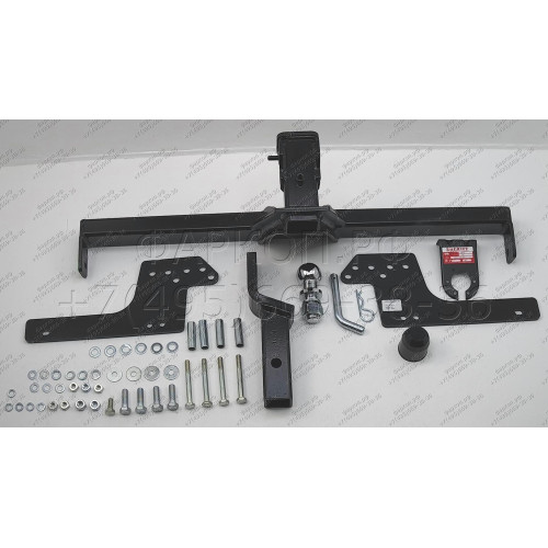 4554.32 SHERIFF Фаркоп на Renault Duster 2015-2021, 2021-2022 без подрезки бампера. Тип шара: E (крюк легкосъемный под американский квадрат). Нагрузки: 1450/75 кг, масса фаркопа 17,97 кг (без электрики в комплекте)