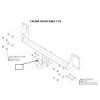 4752-A ORIS Фаркоп на BMW X6 E71 2008-2014 без выреза в бампере. Тип шара: A. Нагрузки: 1500/50 кг, масса фаркопа 17 кг (без электрики в комплекте)