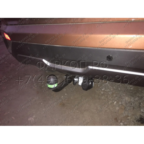 H227-A Лидер-плюс ТСУ для Hyundai Creta 2016-2021, 2021-2022, Solaris HC 2024- без снятия и выреза бампера. Нагрузки: 1300/75 кг, масса фаркопа 14,14 кг (без электрики в комплекте)