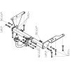 90805-A MOTODOR Распродажа! Фаркоп с оцинкованным шаром на Honda CR-V 2006-2012. Необходима подрезка бампера. Тип шара: A. Нагрузки: 1500/75 кг, масса фаркопа 20,3 кг (без электрики в комплекте)