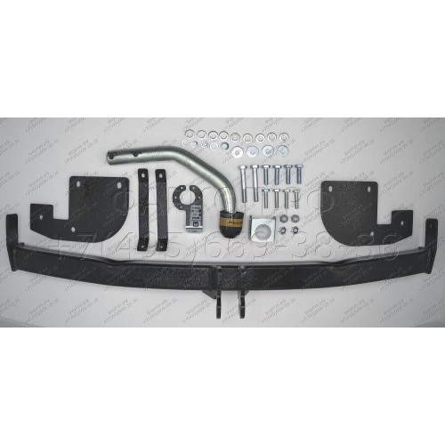 90911-A MOTODOR Фаркоп с оцинкованным шаром на Hyundai Elantra VI 2016-2019, Elantra VI рестайл 2019-2020. Необходима подрезка бампера. Тип шара: A. Нагрузки: 1300/75 кг, масса фаркопа 18,5 кг (без электрики в комплекте)