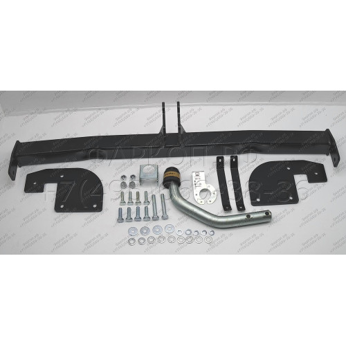 90911-A MOTODOR Фаркоп с оцинкованным шаром на Hyundai Elantra VI 2016-2019, Elantra VI рестайл 2019-2020. Необходима подрезка бампера. Тип шара: A. Нагрузки: 1300/75 кг, масса фаркопа 18,5 кг (без электрики в комплекте)