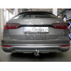 A051A GALIA Полностью оцинкованный фаркоп на Audi A6 седан/универсал 2019-, Audi A6 Allroad Quattro 2019-, Audi A7 Sportback 2017-. Подрозетник убирается за бампер. Тип шара: A. Невидимый вырез бампера. Нагрузки: 2500/100 кг, масса фаркопа 18,02 кг