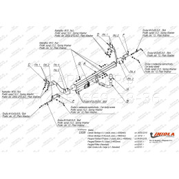 C.029 IMIOLA Фаркоп Citroen Berlingo L1 SWB длина базы 4380 мм 2008-2019, 2019-, Peugeot Partner II L1 SWB длина базы 4380 мм 2008-2019, 2019-, Peugeot Rifter L1 2019-, Opel Combo L1 2018-, Toyota Proace City L1 2019-. Тип 