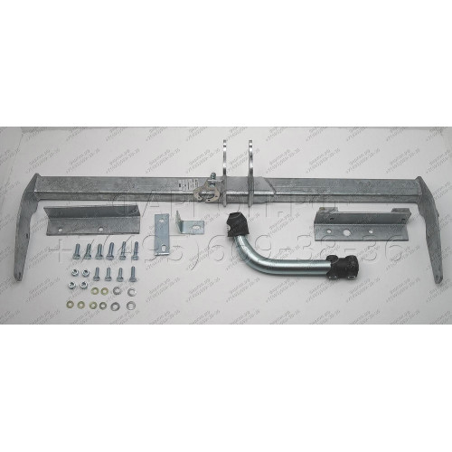 C039A GALIA Полностью оцинкованный фаркоп на Citroen C5 II лифтбек 2004-2008. Особенности: для модели с номерным знаком на заднем бампере. Подрозетник убирается за бампер. Тип шара: A. Невидимый вырез бампера. Нагрузки: 1600/75 кг, масса фаркопа 19,62 кг