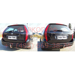 C040A GALIA Полностью оцинкованный фаркоп на Citroen C5 I и II универсал 2001-2008, с 2005-2008 необходим блок согласования. Тип шара: A. Невидимый вырез бампера.