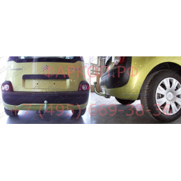 C059A GALIA Полностью оцинкованный фаркоп на Citroen C3 Picasso 2009-2017. Тип шара: A. Без выреза бампера. Нагрузки: 1400/75 кг, масса фаркопа 13,5 кг
