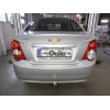 C063A GALIA Полностью оцинкованный фаркоп на Chevrolet Aveo седан 2012-2015. Подрозетник убирается за бампер. Тип шара: A. Без выреза бампера. Нагрузки: 1100/50 кг, масса фаркопа 13,42 кг
