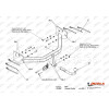 CH.024 IMIOLA Фаркоп Chrysler Pacifica 2003-2008. Тип шара: A. Нагрузки: 1800/80 кг (без электрики в комплекте)