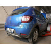 D044A GALIA Полностью оцинкованный фаркоп на Renault Sandero 2014-2022, Renault Sandero Stepway 2014-2022. Тип шара: A. Невидимый вырез бампера. Нагрузки: 1200/75 кг, масса фаркопа 12,52 кг