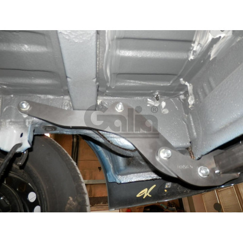 D045A GALIA Полностью оцинкованный фаркоп на Renault Dokker 2017-2019, Dacia Dokker 2012-2021, Renault Express 2020-. Подрозетник убирается за бампер. Тип шара: A. Установка без выреза бампера. Нагрузки: 1400/75 кг, масса фаркопа 15,32 кг
