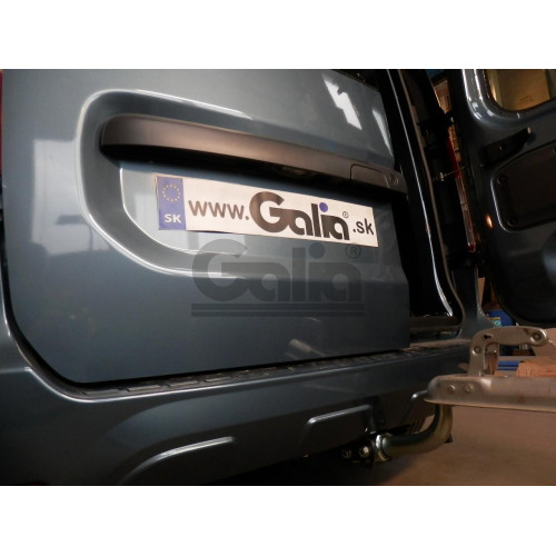 D045A GALIA Полностью оцинкованный фаркоп на Renault Dokker 2017-2019, Dacia Dokker 2012-2021, Renault Express 2020-. Подрозетник убирается за бампер. Тип шара: A. Установка без выреза бампера. Нагрузки: 1400/75 кг, масса фаркопа 15,32 кг