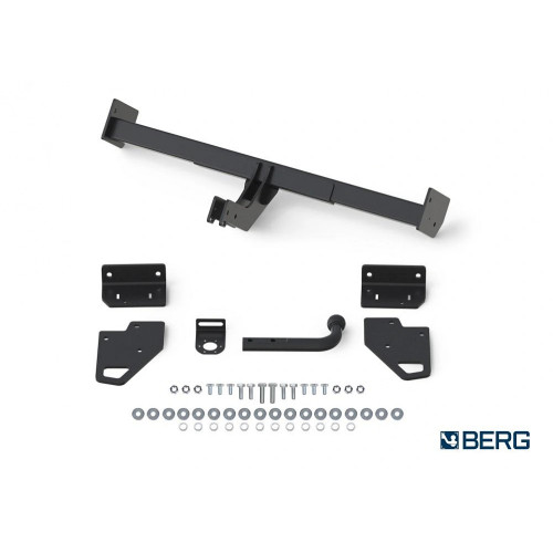 F.4011.001 BERG Фаркоп на Mitsubishi Pajero IV 2007-2020, Mitsubishi Pajero III 2000-2007 без снятия и подрезки бампера. Тип шара: A. Нагрузки: 2000/75 кг, масса фаркопа 24 кг (без электрики в комплекте)