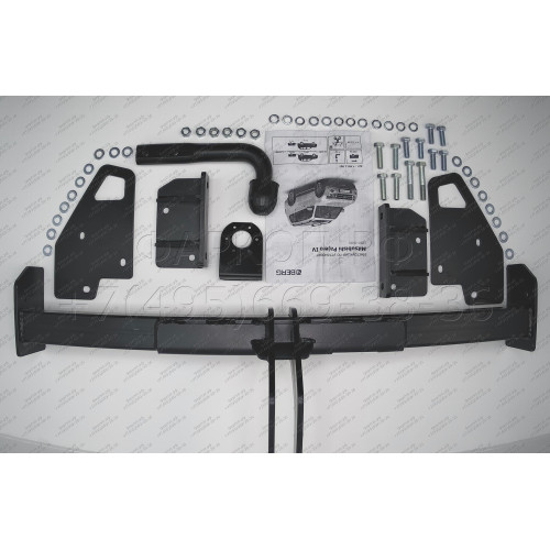 F.4011.001 BERG Фаркоп на Mitsubishi Pajero IV 2007-2020, Mitsubishi Pajero III 2000-2007 без снятия и подрезки бампера. Тип шара: A. Нагрузки: 2000/75 кг, масса фаркопа 24 кг (без электрики в комплекте)