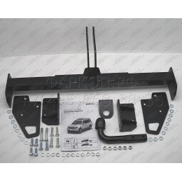 F.4011.001 BERG Фаркоп на Mitsubishi Pajero IV 2007-2020, Mitsubishi Pajero III 2000-2007 без снятия и подрезки бампера. Тип шара: A. Нагрузки: 2000/75 кг, масса фаркопа 24 кг (без эле