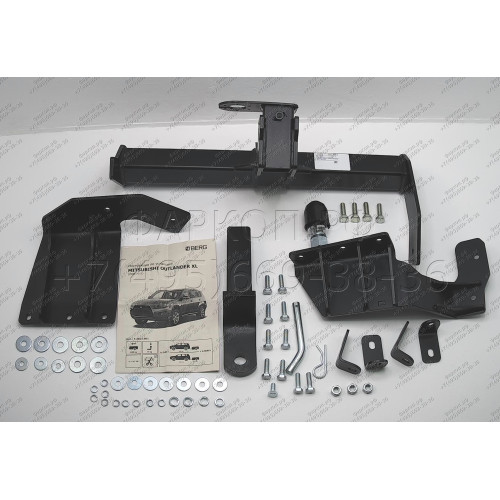 F.4012.001 BERG Фаркоп на Mitsubishi Outlander XL 2007-2012, Peugeot 4007 2008-2012, Citroen C-Crosser 2007-2012. Требуется подрезка бампера. Тип шара: E. Нагрузки: 1500/75 кг, масса фаркопа 24 кг (без электрики в комплекте)