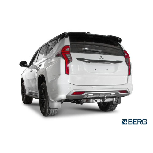 F.4016.002 BERG Фаркоп на Mitsubishi Pajero Sport 2021- без снятия и подрезки бампера. Тип шара: F. Нагрузки: 2000/75 кг, масса фаркопа 19 кг (без электрики в комплекте)