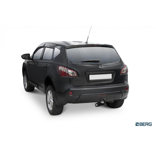 F.4111.001 BERG Фаркоп на Nissan Qashqai 2006-2014 (необходима подрезка бампера), 2014-2022 (без выреза бампера). Тип шара: A. Нагрузки: 1500/75 кг, масса фаркопа 16,8 кг (без электрики в комплекте)