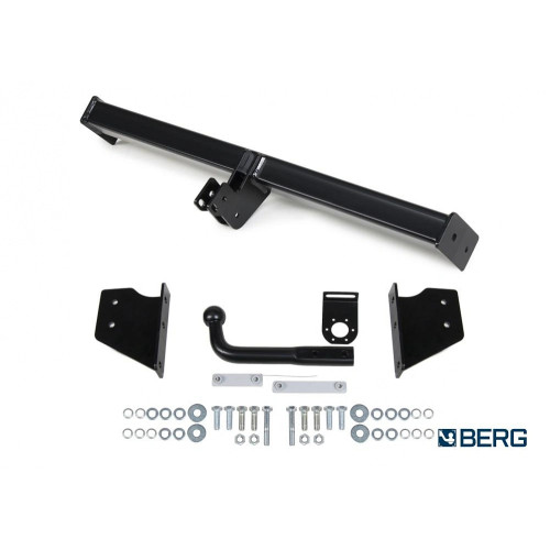 F.4111.001 BERG Фаркоп на Nissan Qashqai 2006-2014 (необходима подрезка бампера), 2014-2022 (без выреза бампера). Тип шара: A. Нагрузки: 1500/75 кг, масса фаркопа 16,8 кг (без электрики в комплекте)
