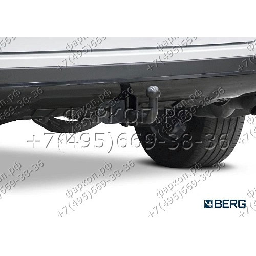 F.5711.001 BERG Фаркоп на Toyota RAV4 2013-2019. Требуется подрезка бампера. Тип шара: A. Нагрузки: 1200/75 кг, масса фаркопа 22 кг (без электрики в комплекте)