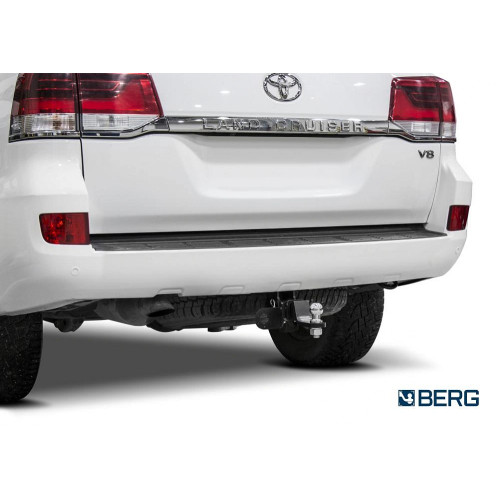 F.5713.006 BERG Фаркоп на Toyota Land Cruiser 200 (кроме Executive, TRD) 2007-2021, Lexus LX 2007-2022. Требуется подрезка бампера. Тип шара: E. Нагрузки: 1500/75 кг, масса фаркопа 12,5 кг (без электрики в комплекте)
