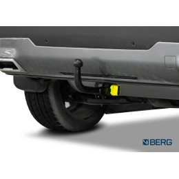 F.8211.003 BERG Фаркоп на Jaecoo J7 2023-, Omoda C5 2024-. Требуется подрезка бампера. Тип шара: VM (быстросъемный). Нагрузки: 1200/75 кг, масса фаркопа 19,5 кг (без элект