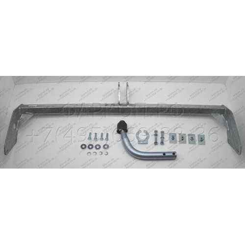 F049A GALIA Полностью оцинкованный фаркоп на Ford Focus I универсал 1998-2004. Тип шара: A. Установка без снятия и выреза бампера. Нагрузки: 1300/65 кг, масса фаркопа 16,42 кг