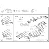 F100A GALIA Полностью оцинкованный фаркоп на Ford Transit 2000-2014 без ступеньки. Тип шара: A. Балка фаркопа скрыта. Невидимая минимальная подрезка бампера. Нагрузки: 3500/112 кг, масса фаркопа 14,02 кг