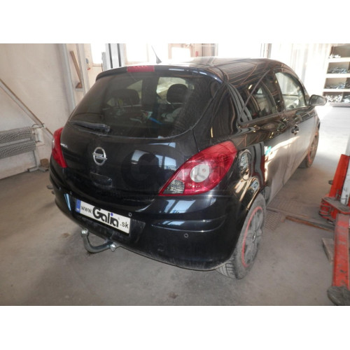 F101A GALIA Полностью оцинкованный фаркоп на Opel Corsa D 2006-2014, FIAT Grande Punto 2005-2010, Grande Punto Evo 2005-2010, Alfa Romeo MiTo 2008-2018. Подрозетник убирается за бампер. Тип шара: A. Невидимый вырез бампера. Нагрузки: 1350/75 кг, масса фар