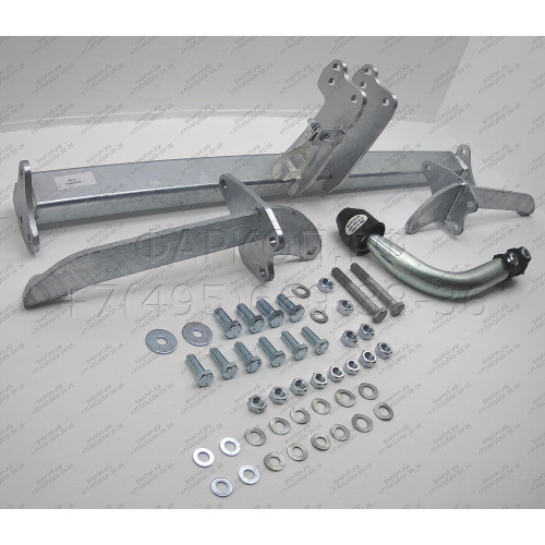F101A GALIA Полностью оцинкованный фаркоп на Opel Corsa D 2006-2014, FIAT Grande Punto 2005-2010, Grande Punto Evo 2005-2010, Alfa Romeo MiTo 2008-2018. Подрозетник убирается за бампер. Тип шара: A. Невидимый вырез бампера. Нагрузки: 1350/75 кг, масса фар
