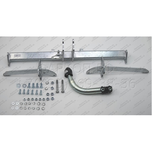 F101A GALIA Полностью оцинкованный фаркоп на Opel Corsa D 2006-2014, FIAT Grande Punto 2005-2010, Grande Punto Evo 2005-2010, Alfa Romeo MiTo 2008-2018. Подрозетник убирается за бампер. Тип шара: A. Невидимый вырез бампера. Нагрузки: 1350/75 кг, масса фар