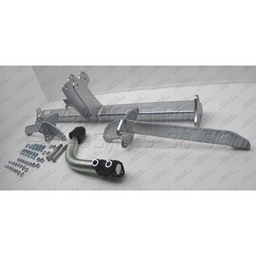 F101A GALIA Полностью оцинкованный фаркоп на Opel Corsa D 2006-2014, FIAT Grande Punto 2005-2010, Grande Punto Evo 2005-2010, Alfa Romeo MiTo 2008-2018. Подрозетник убирается за бампер. Тип шара: A. Невидимый вырез бампера. Нагрузки: 1350/75 кг, масса фар