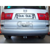 F104C GALIA Полностью оцинкованный фаркоп на Ford Galaxy 2000-2006, SEAT Alhambra 2000-2010, Volkswagen Sharan 2000-2010 2WD/4WD. Подрозетник убирается за бампер. Тип шара: C (горизонтальный съемный). Без выреза бампера. Нагрузки: 2000/85 кг, масса фаркоп