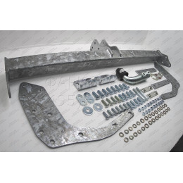 F126A GALIA Полностью оцинкованный фаркоп на Ford Ranger 2012-2022, Mazda BT-50 2012-2020. Тип шара: A. Без выреза бампера. Нагрузки: 3500/205 кг, масса фаркопа 26,82 кг