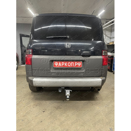 FA 0951-E Бизон Фаркоп на Honda Element 2003-2011 без подрезки бампера. Тип шара: E (легкосъемный шар под квадрат). Нагрузки: 2500/120 кг. Не комплектуется электрикой